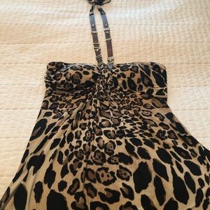 Cache leopard print top
